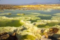 Dalol, Dankakil Depression. Volcanic hot springs of Ethiopia. EarthÃ¢â¬â¢s lowest land volcano.